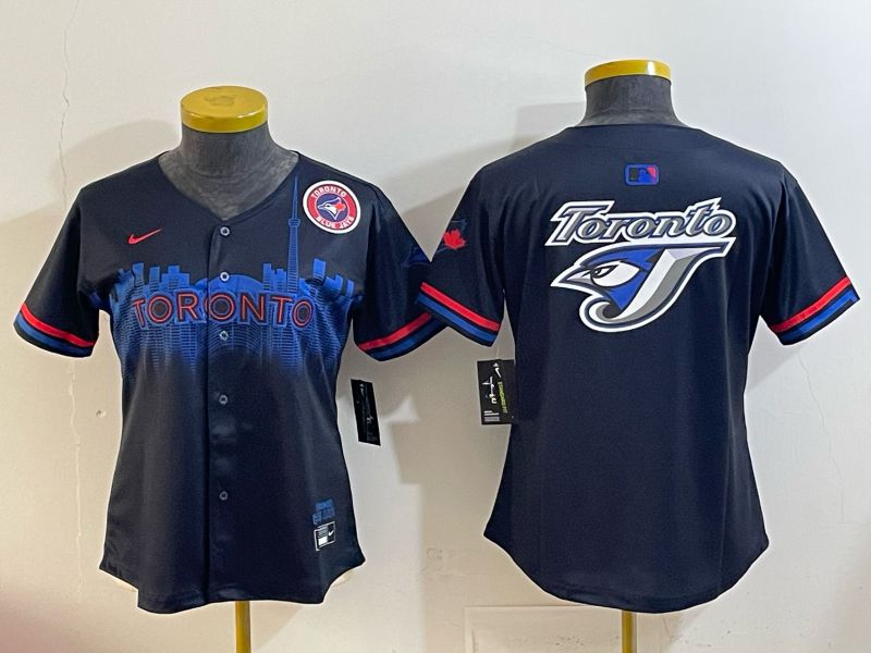 Women 2025 Toronto Blue Jays Blank black Joint Name Nike MLB Jersey style 0011